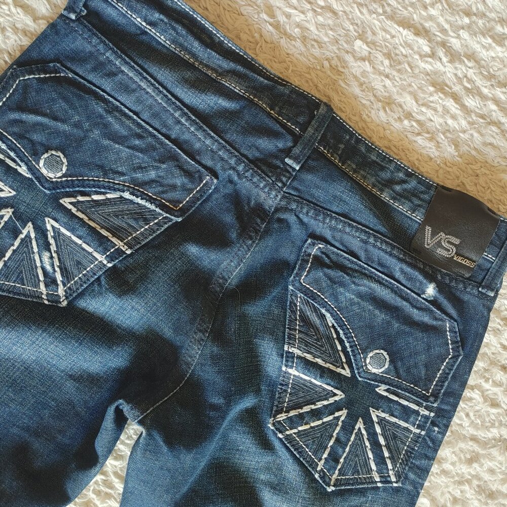 VIGOSS Men's Forde Bootcut Denim Jean - Size 33